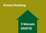 Promotion für Green Webhosting 3 Monate gratis